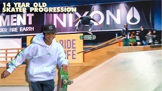 TALENTED 14 YEAR OLD SKATER PROGRESSION [upl. by Albion]