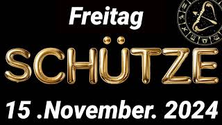 Horoskop Schütze und Tarot Freitag 15 November 2024 [upl. by Notgnirra]