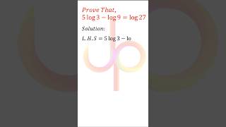 Prove That 5log3log9log27 [upl. by Leira902]