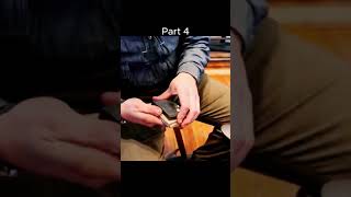 how to make a hand made shoe in part 4 [upl. by Iadrahc]