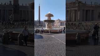 Fountain of St Peters Square by Carlo Maderno1614 vatican stpeterssquare fontaine [upl. by Daile]