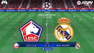 FC 24  Lille vs Real Madrid  UEFA Champions League 2425 Full Match Gameplay [upl. by Nydroj]