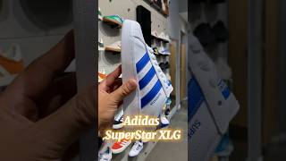 Adidas SuperStar BLUE WHITE XLG Detailed Look shorts [upl. by Anitserp769]