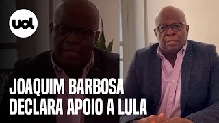 Joaquim Barbosa relator do Mensalão no STF declara apoio a Lula Bolsonaro não é um homem sério [upl. by Dragone625]