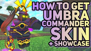 HOW TO GET UMBRA COMMANDER SKIN  Showcase  Tower Defense Simulator [upl. by Redford]