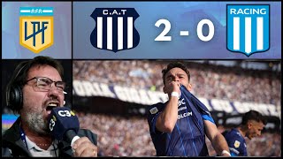 🎙⚽ TALLERES 2 RACING 0  CON 10 HOMBRES  RELATO quotBOCHAquot HOURIET [upl. by Baum]