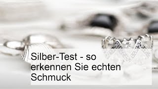 SilberTest  so erkennen Sie echten Schmuck [upl. by Lovmilla165]