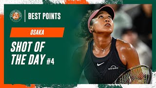 Shot of the day 4 Naomi Osaka  RolandGarros 2024 [upl. by Hgielanna]