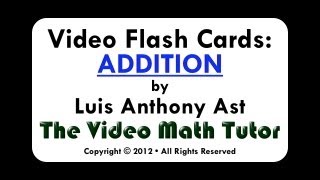 Video Flash Cards Addition by 1 [upl. by O'Grady]