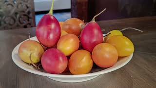 A very delicious Tree tomato of Tamarillo ezay a special roasted tree tomato chutney from Bhutan [upl. by Anelet]