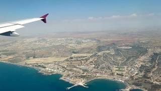 Landing at Larnaca International Airport Cyprus [upl. by Dallon]