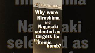 Why were Hiroshima and Nagasaki selected  OOTF shorts [upl. by Llertak2]