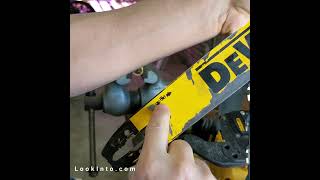 Replace A DeWalt Chainsaw Chain  Blade Shorts [upl. by Enel]