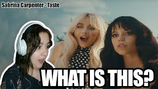 what is this  Sabrina Carpenter  Taste Official Video REACTION [upl. by Eecal532]