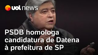 Datena homologa candidatura à prefeitura de São Paulo pelo PSDB [upl. by Anaed589]