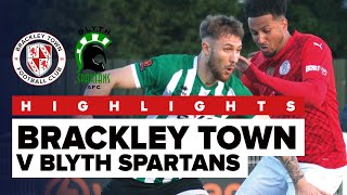 HIGHLIGHTS Brackley Town 11  Blyth Spartans  Saturday 11th November [upl. by Nnorahs]