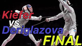 Tokyo 2021 FINAL Kiefer USA v Deriglazova RUS  Olympic Fencing  Womens Foil Highlight [upl. by Ahsaya]