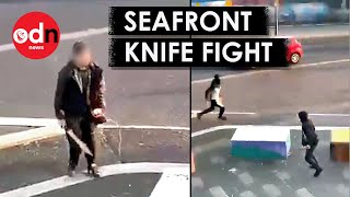 Southend Machete Fight Captured in Disturbing Video [upl. by Judson336]