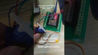 ESP32 rotate a servo with LEDC PWM embedded esp32 [upl. by Yerffoej]