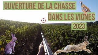 Ouverture de la chasse 2023 LapinLièvreperdreauxpalombe [upl. by Charin252]