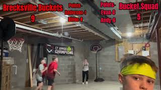 Brecksville Buckets vs Bucket Squad Game 3  INSANE BASKETBALL LEAGUE [upl. by Tekcirk]