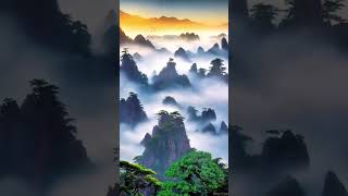 Picturesque Huangshan city mountains travel chinatravel china [upl. by Yahsed]