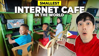 I Went to the WORLDS SMALLEST Internet Cafe 018hr [upl. by Asaert]