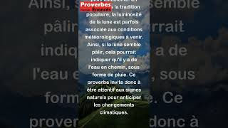 Proverbe Cévenol  Lune qui pâlit deau nous avertit shorts [upl. by Anelram]