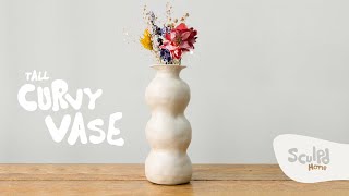 How To Make Your Own Curvy Vases  By Sculpd Home [upl. by Cilka119]