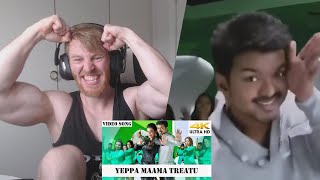 Yeppa Maama Treatu 4K HD Video Song  Jilla Tamil Movie  Thalapathy Vijay • Reaction By Foreigner [upl. by Keryt587]