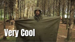 Is This The Most Versatile Piece Of Bushcraft Gear  Hilltrek Ventile Poncho Tarp [upl. by Odom]