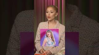 Ariana Grande reacts to Taylor Swift sharing record together [upl. by Adihaj523]