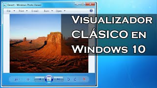 Visualizador de Imágenes Clásico para Windows 10 [upl. by Windy]