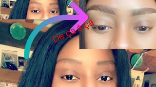 COMMENT BIEN FAIRE SES SOURCILS POUR DEBUTANT AVEC OU SANS TATOUAGE [upl. by Loss]