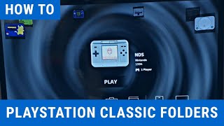 Bleemsync 12 Creating folders Playstation Classic [upl. by Gaidano828]