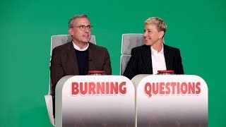 Steve Carell Answers Ellen’s ‘Burning Questions’ [upl. by Laszlo]