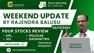 Weekend update by Rajendra Balusu  Four stocks review  Technical analysis [upl. by Mamie46]