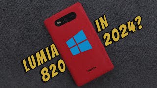 Trying Out Lumia 820 in 2024  Windows 10 Mobile  Retro Tech  RandomRepairs [upl. by Kendell]