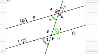 Cours des angles formés par deux droites parallèles et une sécante 1erAC sèance5 [upl. by Combes450]