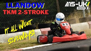 I try 2stroke racing at Llandow Kart Circuit [upl. by Esnofla]