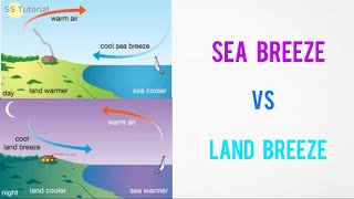 Difference between Land Breeze and Sea Breeze  Offshore Wind Vs Onshore Wind [upl. by Darnok]