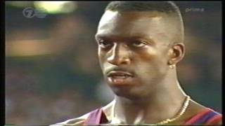 Michael Johnson Atlanta 1996 Gold 400m200m [upl. by Adnorehs536]