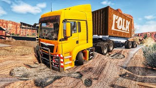 Truck vs Weird potholes 3  BeamNGdrive [upl. by Rannug]