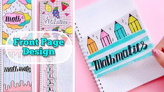 Front Page Design for School Project  Aesthetic Cover Page Ideas  Journal Fast Page Design [upl. by Adile]