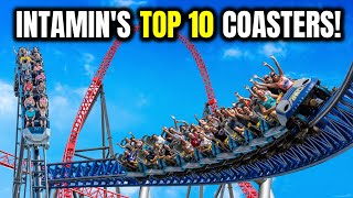 Top 10 BEST Roller Coasters Built By Intamin [upl. by Sungam]