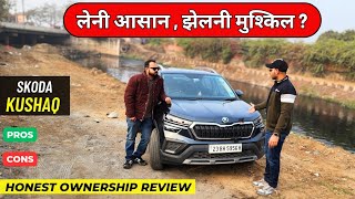 New Skoda Kushaq 2024  Ownership Review  Skoda Kushaq Review  Pros and Cons [upl. by Ovatsug28]