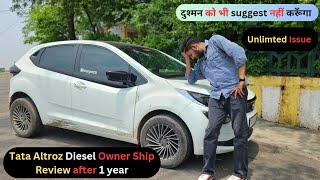 परेशान कर दिया 😡 Tata Altroz diesel Ownership Review after 1 year MotorSportWorld [upl. by Arhez]