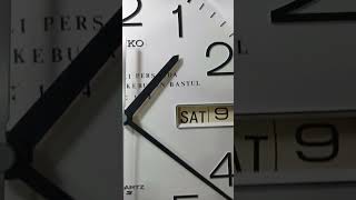 seiko wall clock Date Day Movement [upl. by Zevahc]