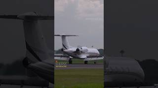 Private Jet Landing  Gulstream G450 [upl. by Nothgiel]