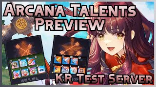 Arcana Talents  New Skill Preview  KR Test Server  Mabinogi [upl. by Sirovat305]